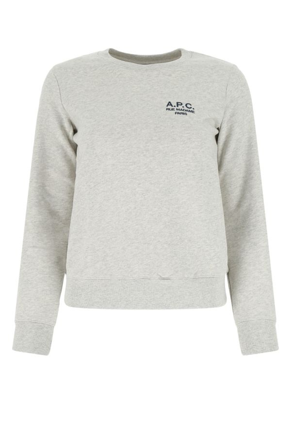 ☆送料・関税込☆A.P.C.★アーペーセー GREY COTTON SWEATSHIRT A.P.C. Melange grey cotton sweatshirt | gebnegozionline