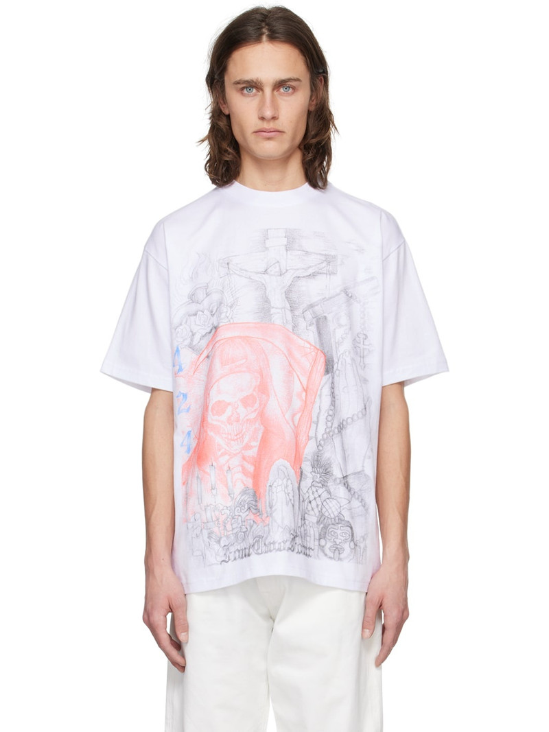 White Printed T-Shirt 1