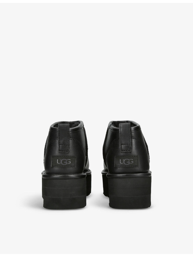 UGG Classic Ultra Mini Platform suede and shearling boots outlook