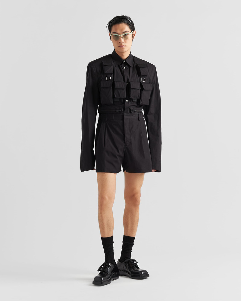 Prada Single-breasted cotton jacket outlook