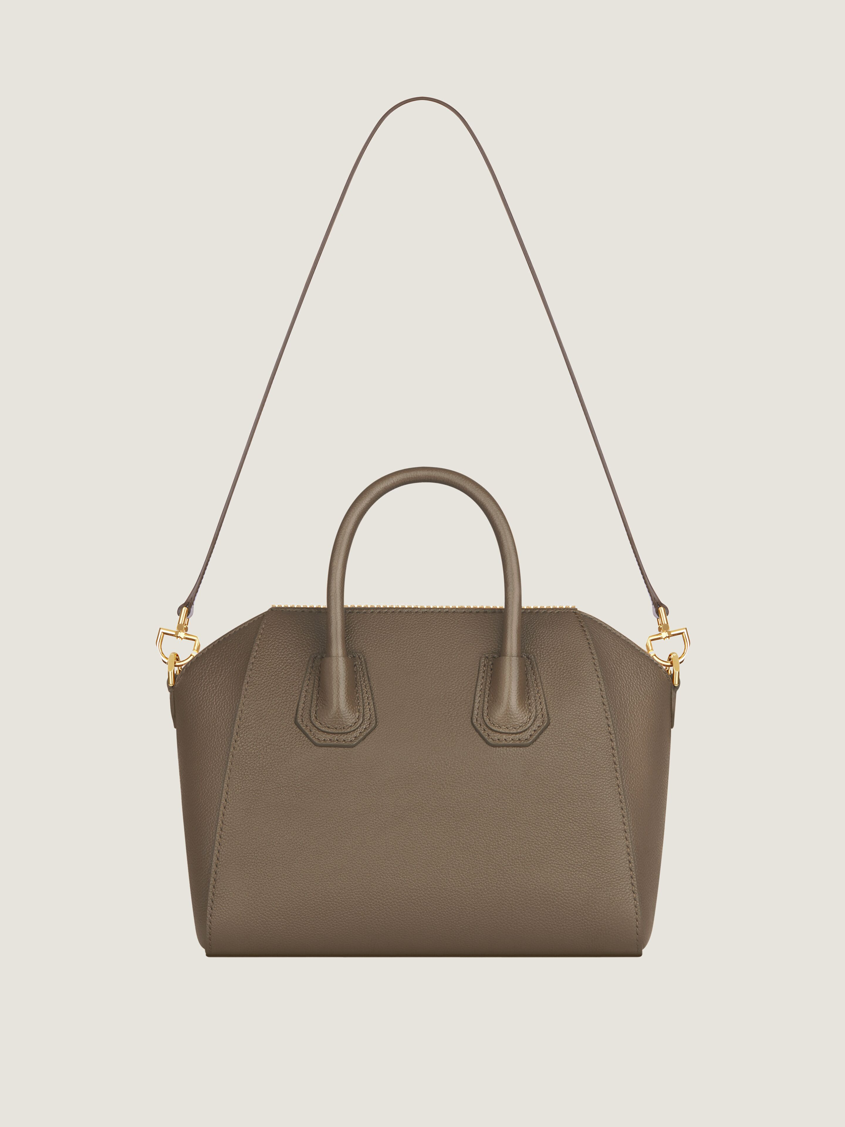 SMALL ANTIGONA BAG IN GRAINED LEATHER - 3