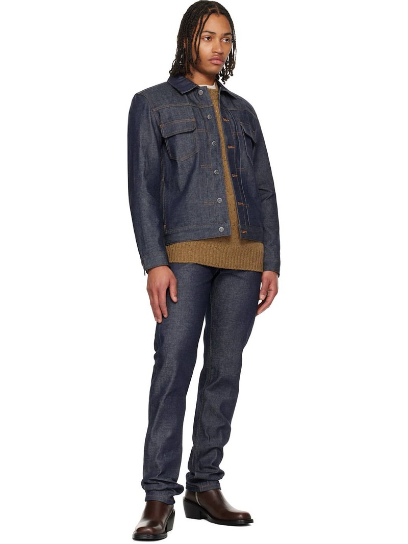 A.P.C. Navy Work Denim Jacket outlook