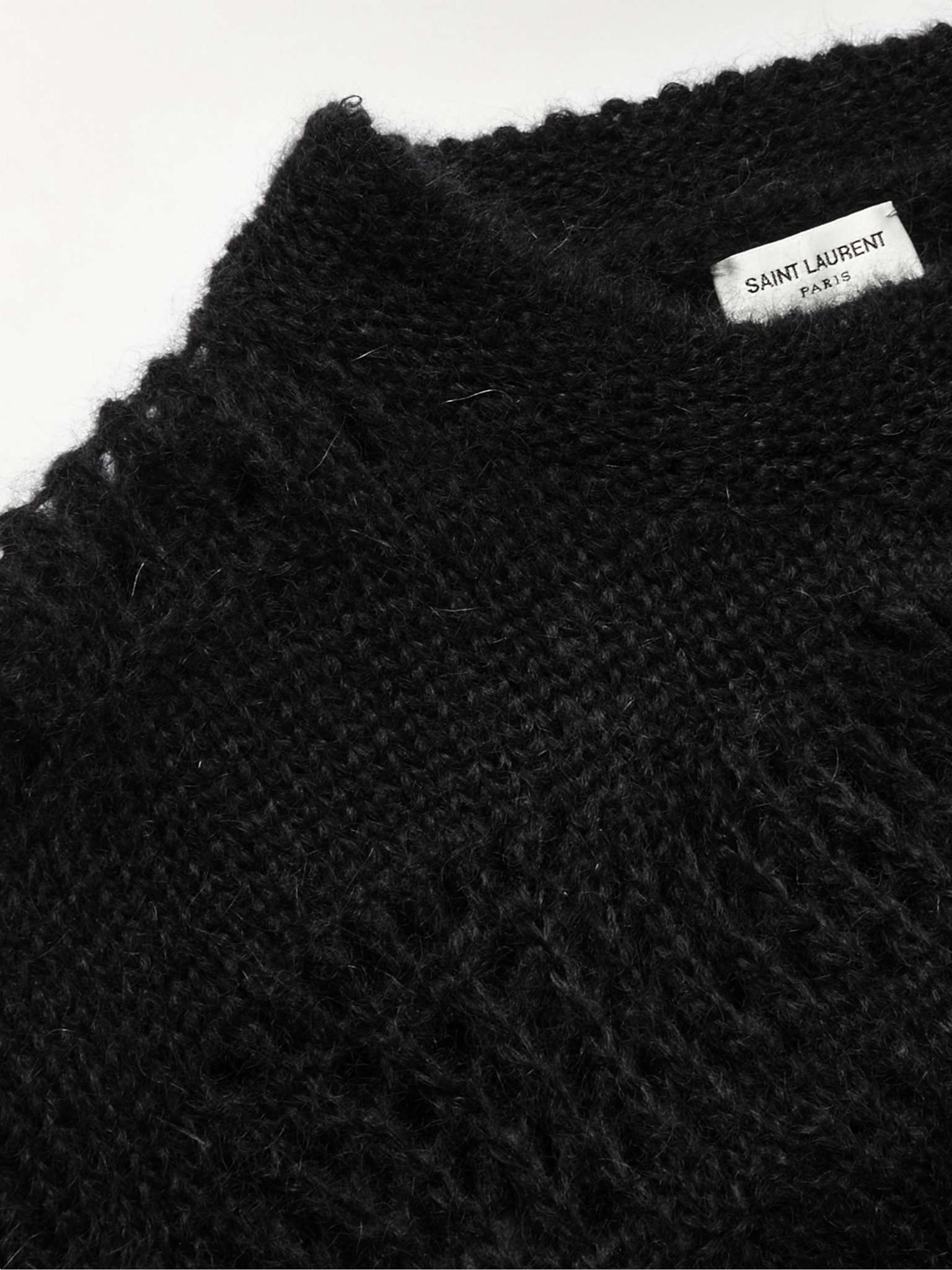 Open-Knit Mohair-Blend Sweater - 7