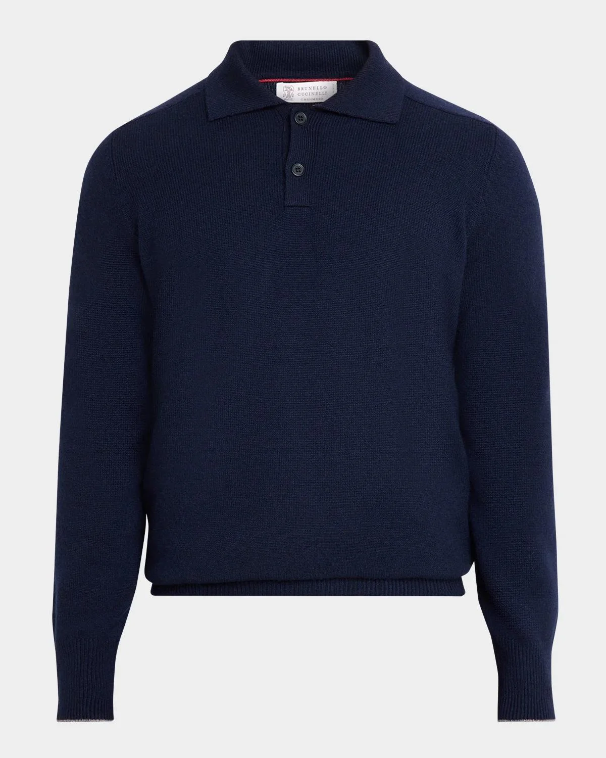 Men's Cashmere Knit Polo Sweater - 1