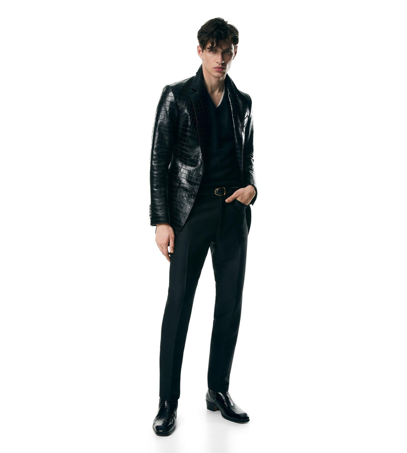 TOM FORD PRINTED CROC SARTORIAL BLAZER outlook