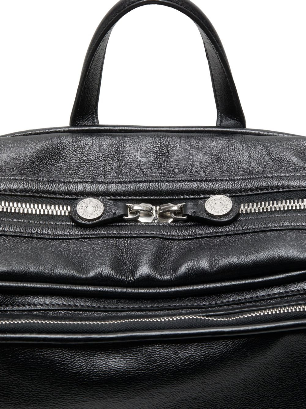 leather top-handle backpack - 3