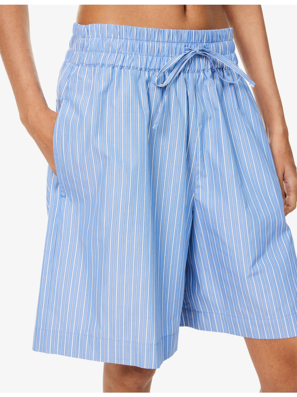Corinto Striped Cotton-Poplin Shorts - 5