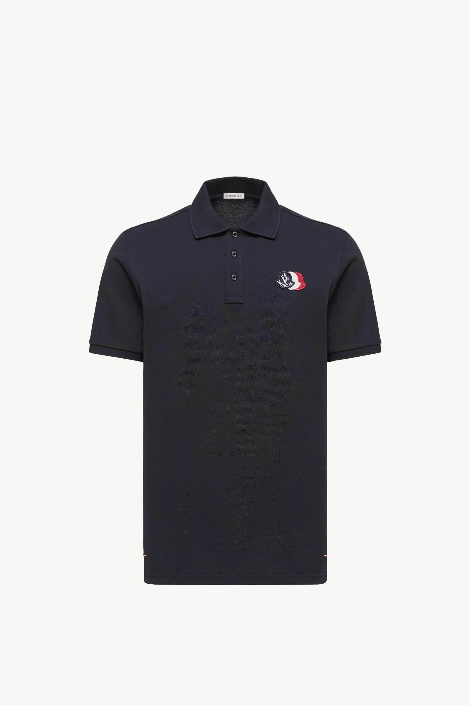 Logo Patch Cotton Piquet Polo Shirt - 1