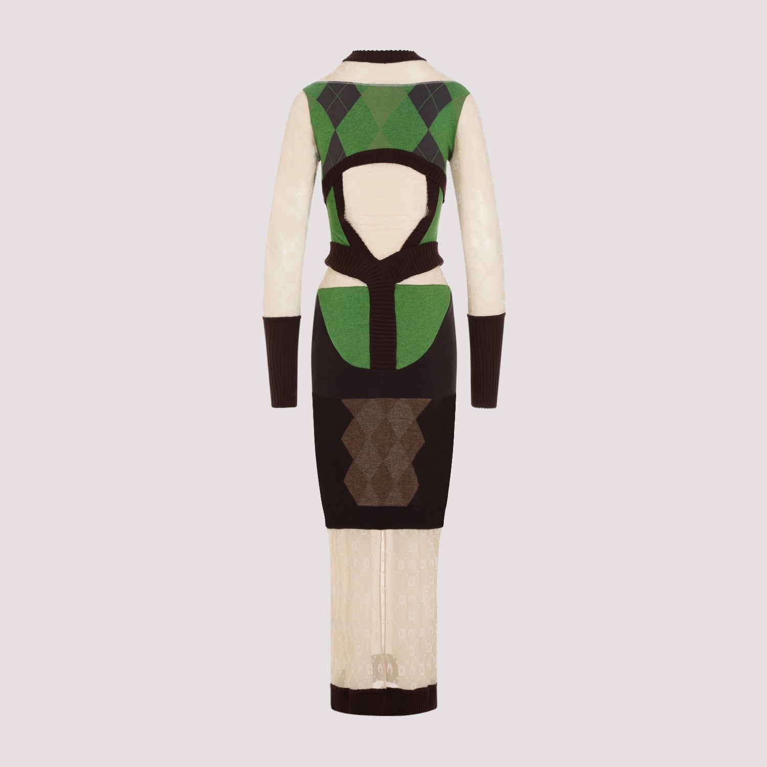 knee length dresses for ladies WW55705] Marine Serre main image 1