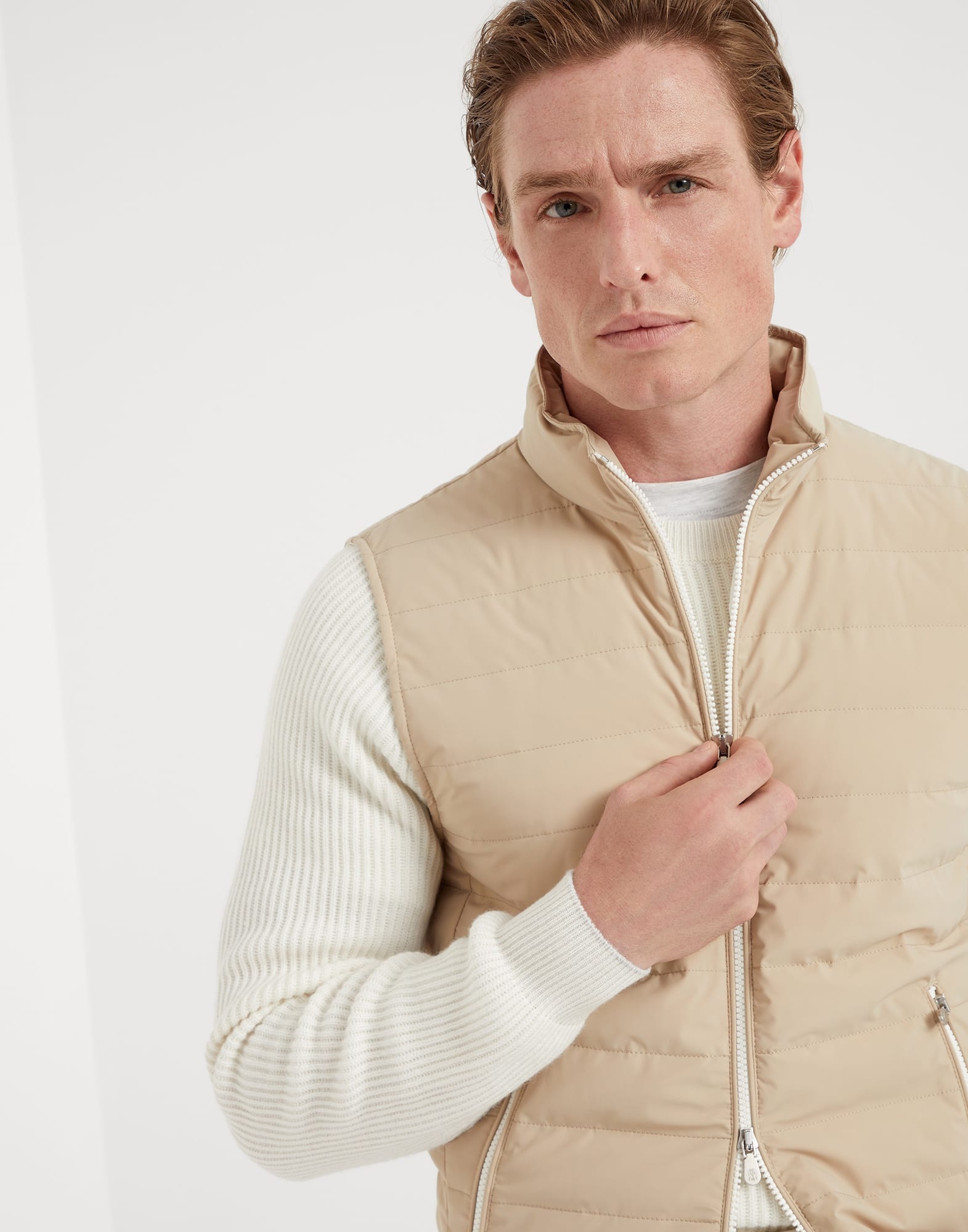 Bonded taffeta lightweight down vest - 3