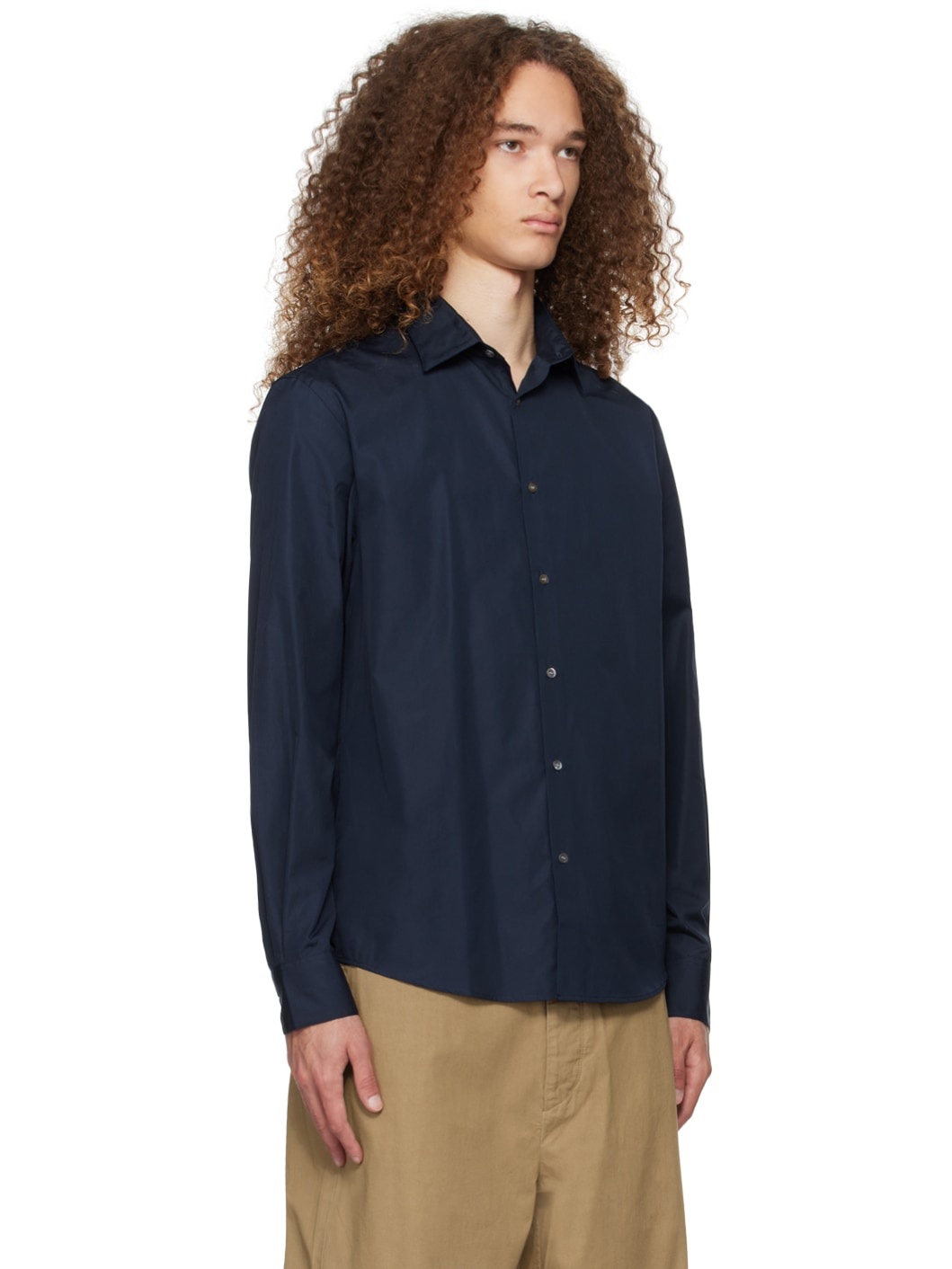 Navy Buttoned Shirt - 2