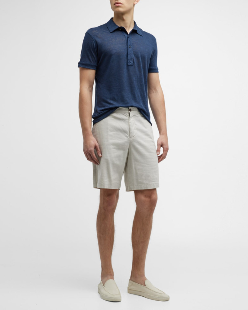 ORLEBAR BROWN Men's Sebastian Linen Polo Shirt outlook