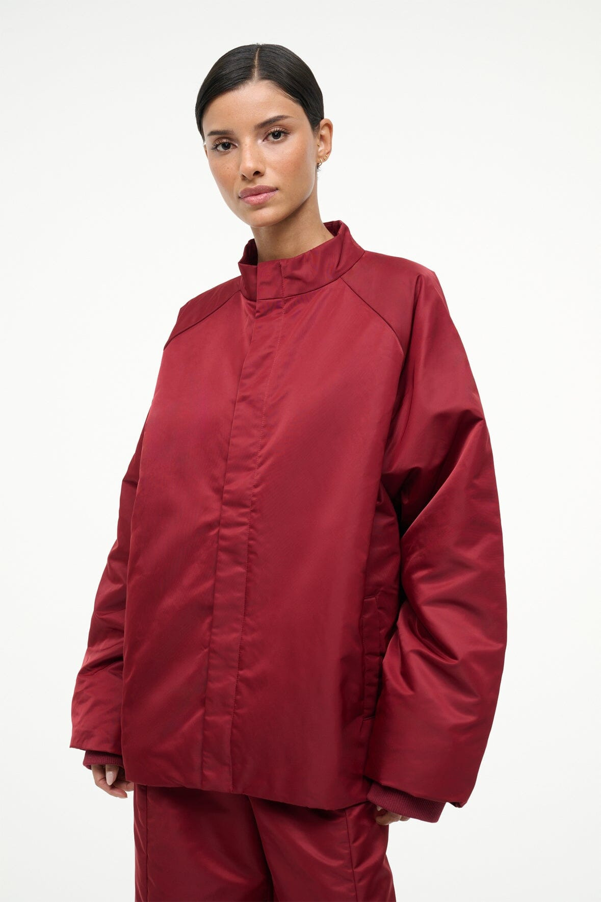 STAUD CAL JACKET DEEP RED - 4