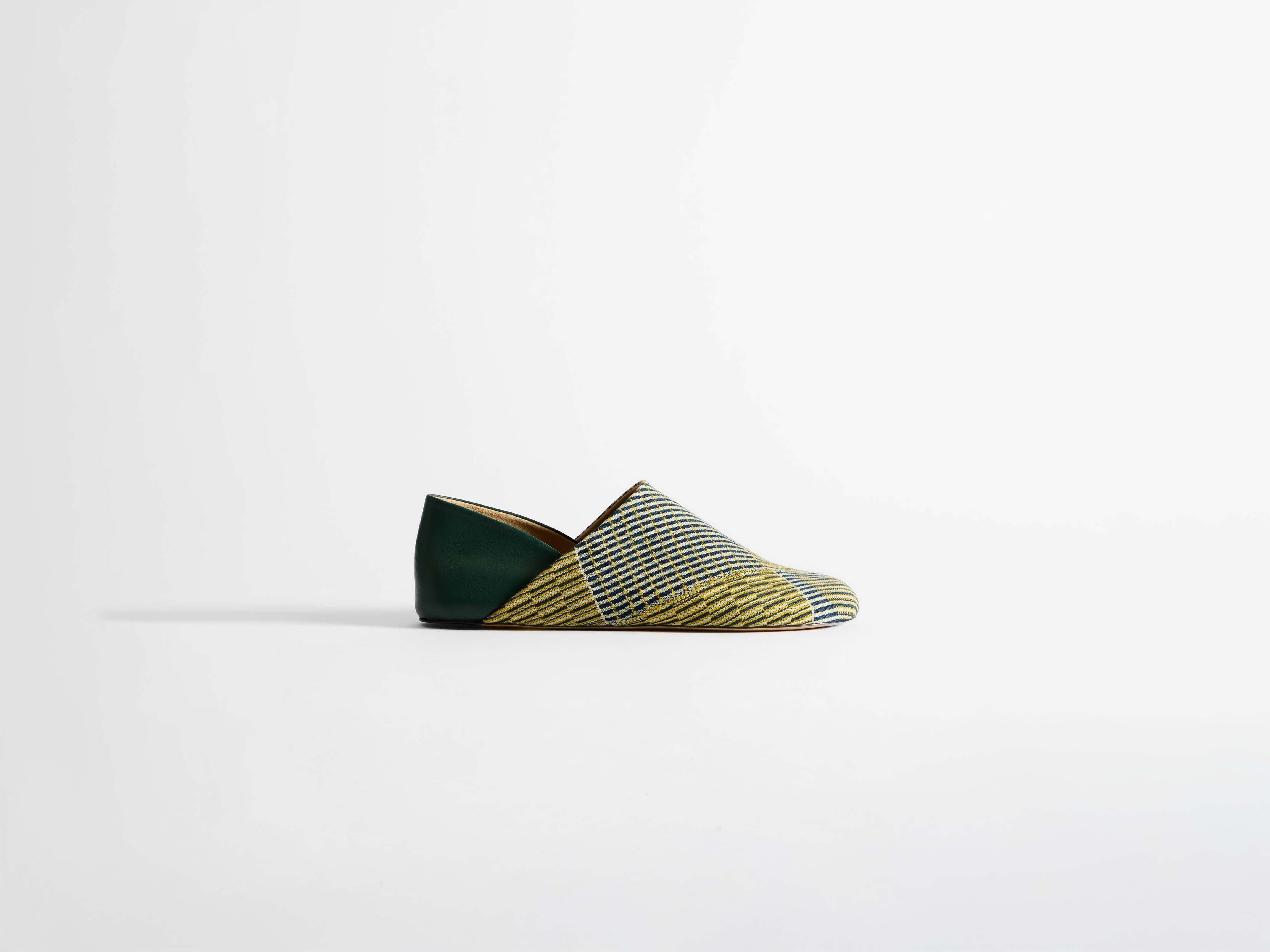 MENS SLIPPER MULES IN YELLOW & MULTI - 1