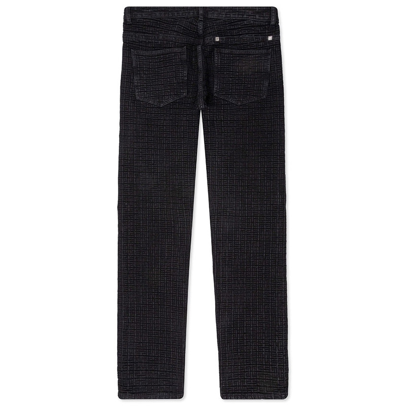 Givenchy GIVENCHY STRAIGHT FIT DENIM TROUSERS - FLAT BLACK outlook