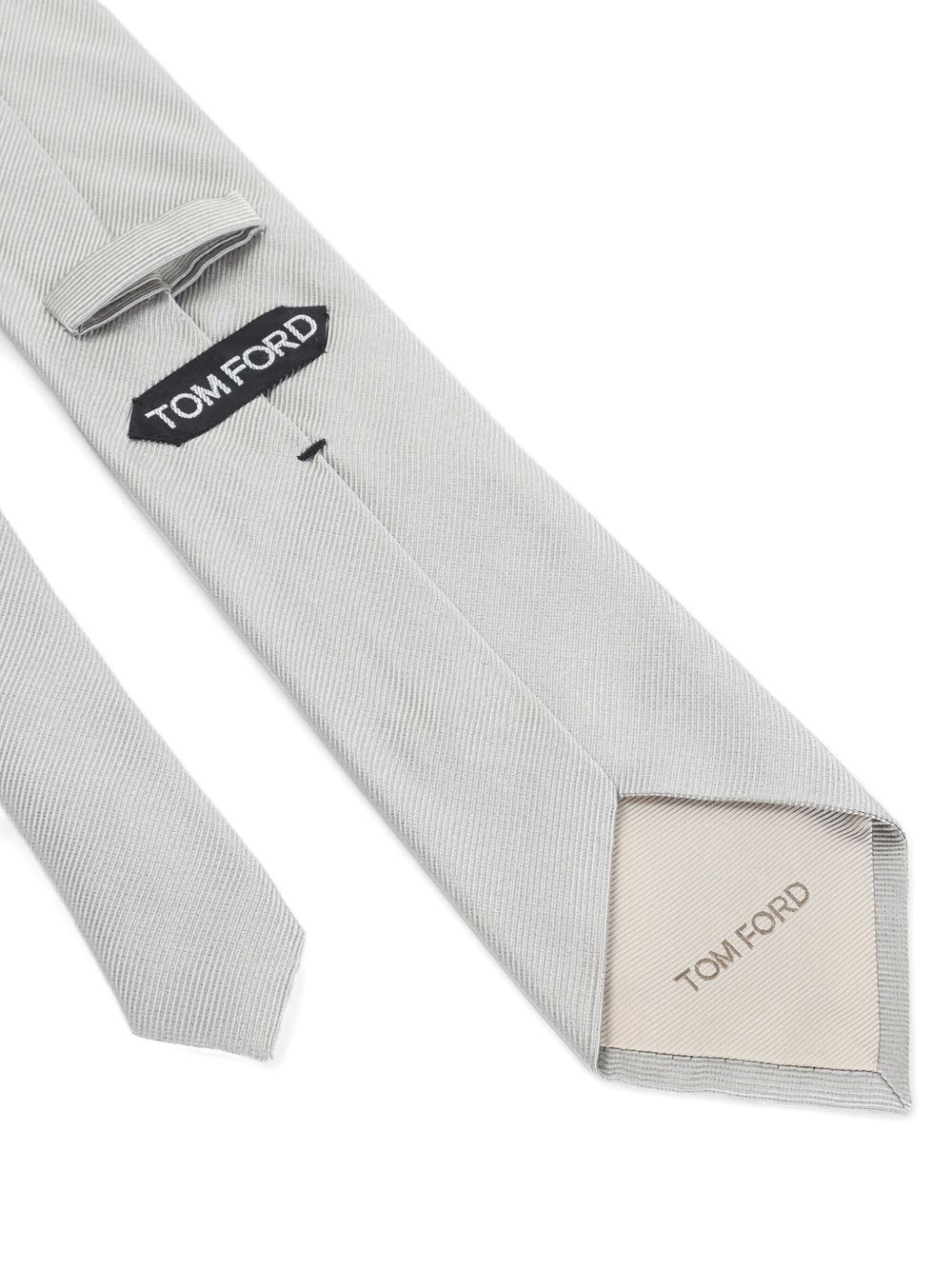 ribbed silk tie - 3