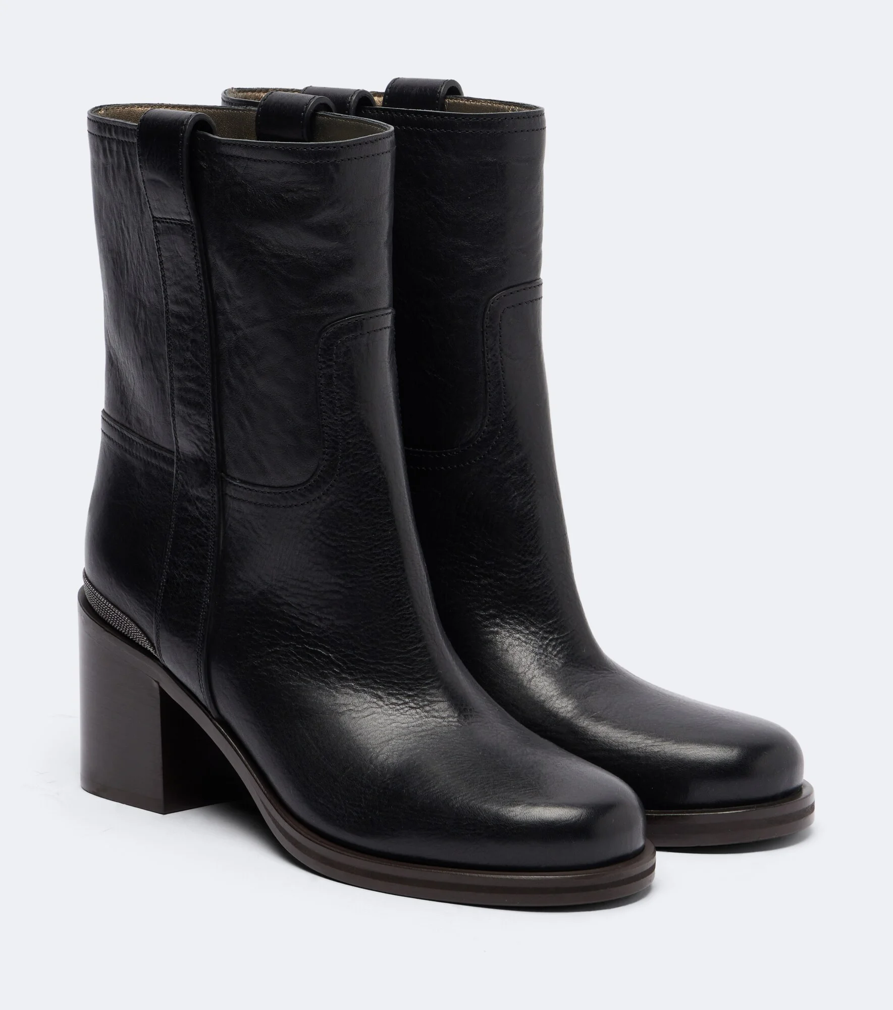 Monili leather ankle boots - 1
