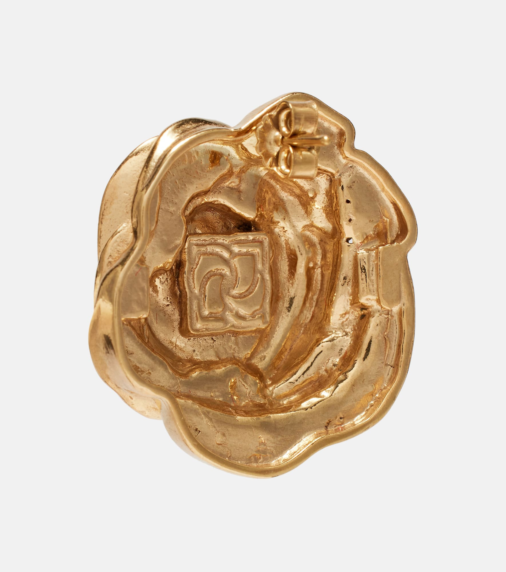 Rose gold-plated earrings - 5