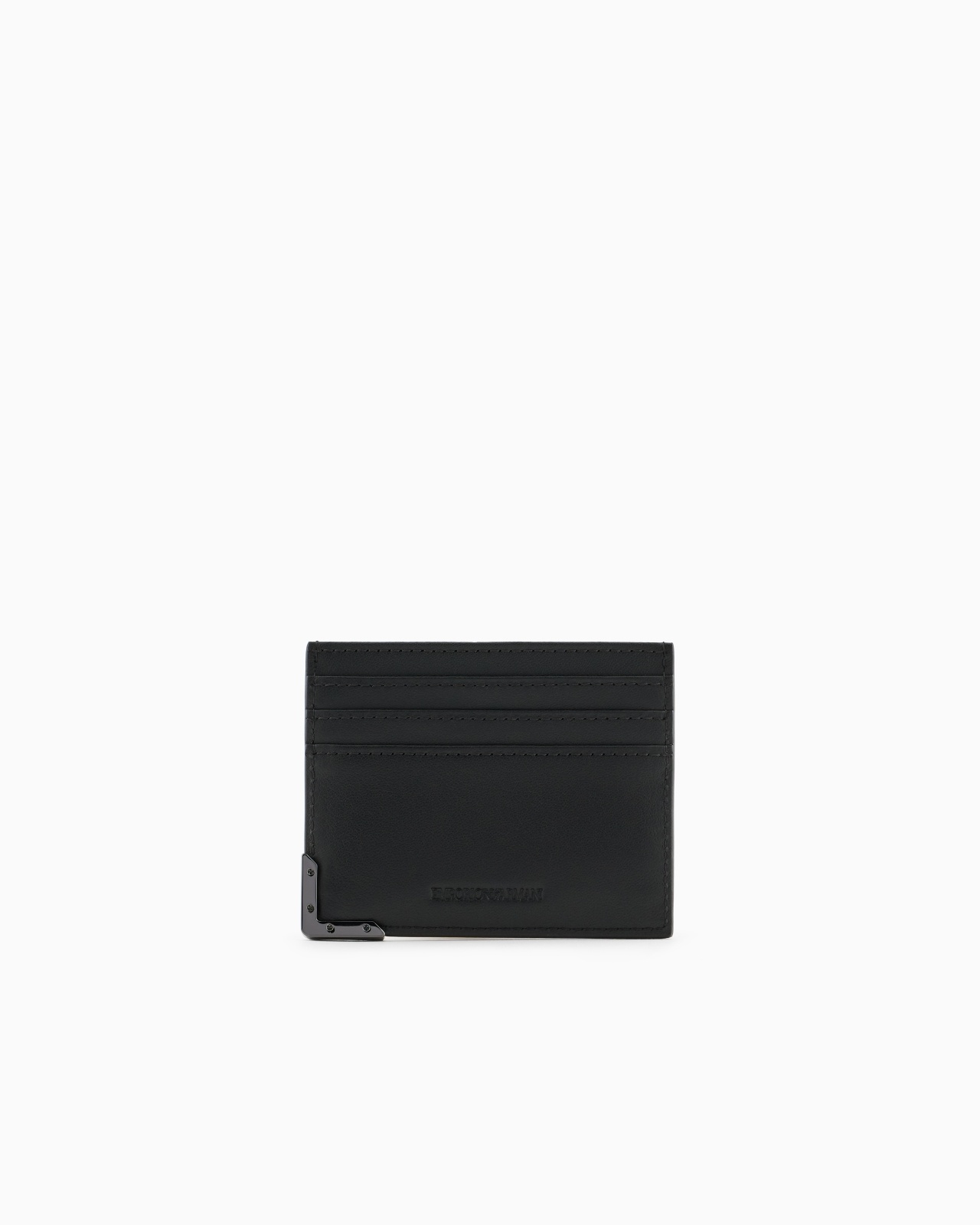 ALL-OVER EMBOSSED PATTERN LEATHER CARD HOLDER - 2