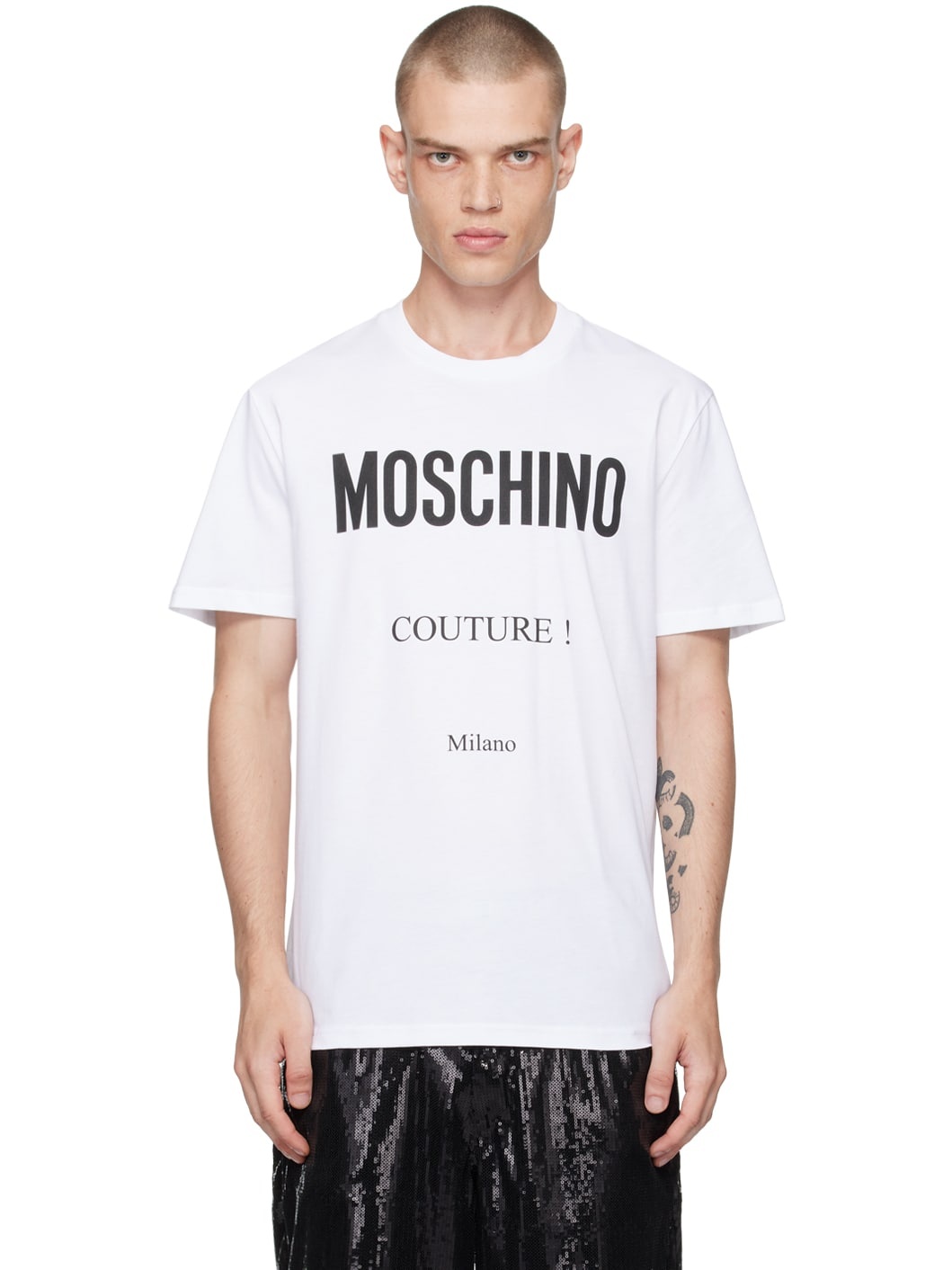 White Bonded Logo T-Shirt - 1