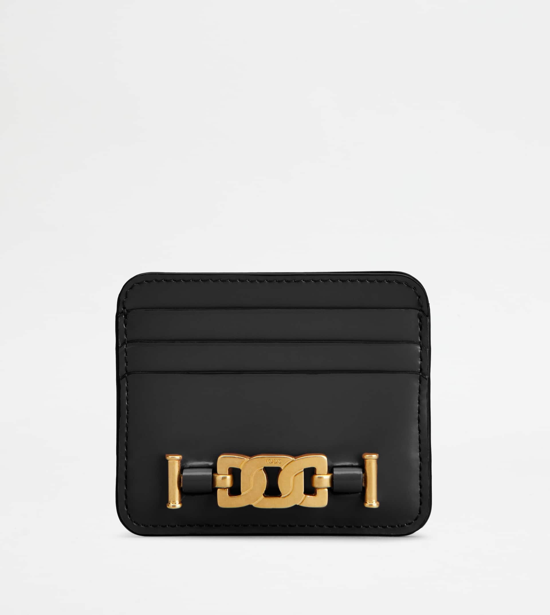 KATE CREDIT CARD HOLDER IN LEATHER - BLACK - 1