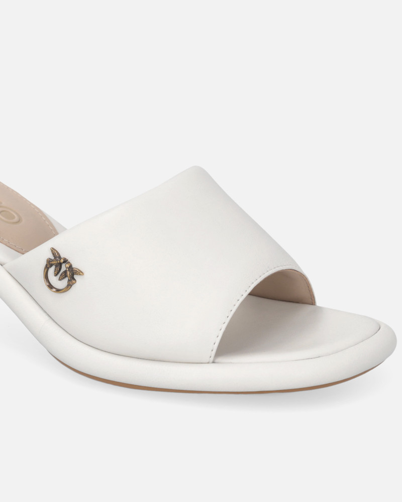 NAPPA LEATHER THONG SANDALS WITH HEEL 4