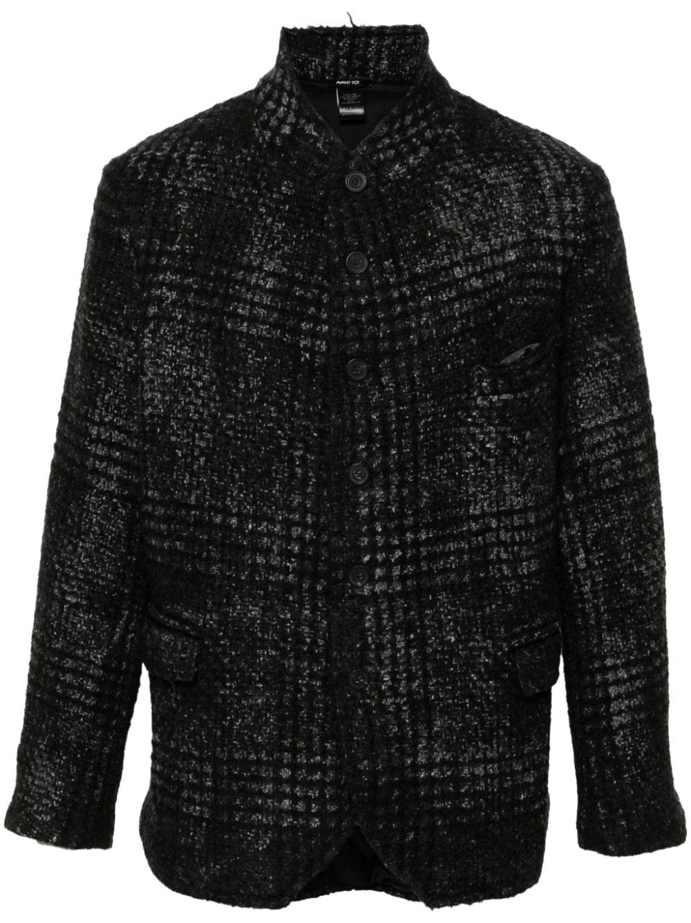 intarsia-knit jacket - 1