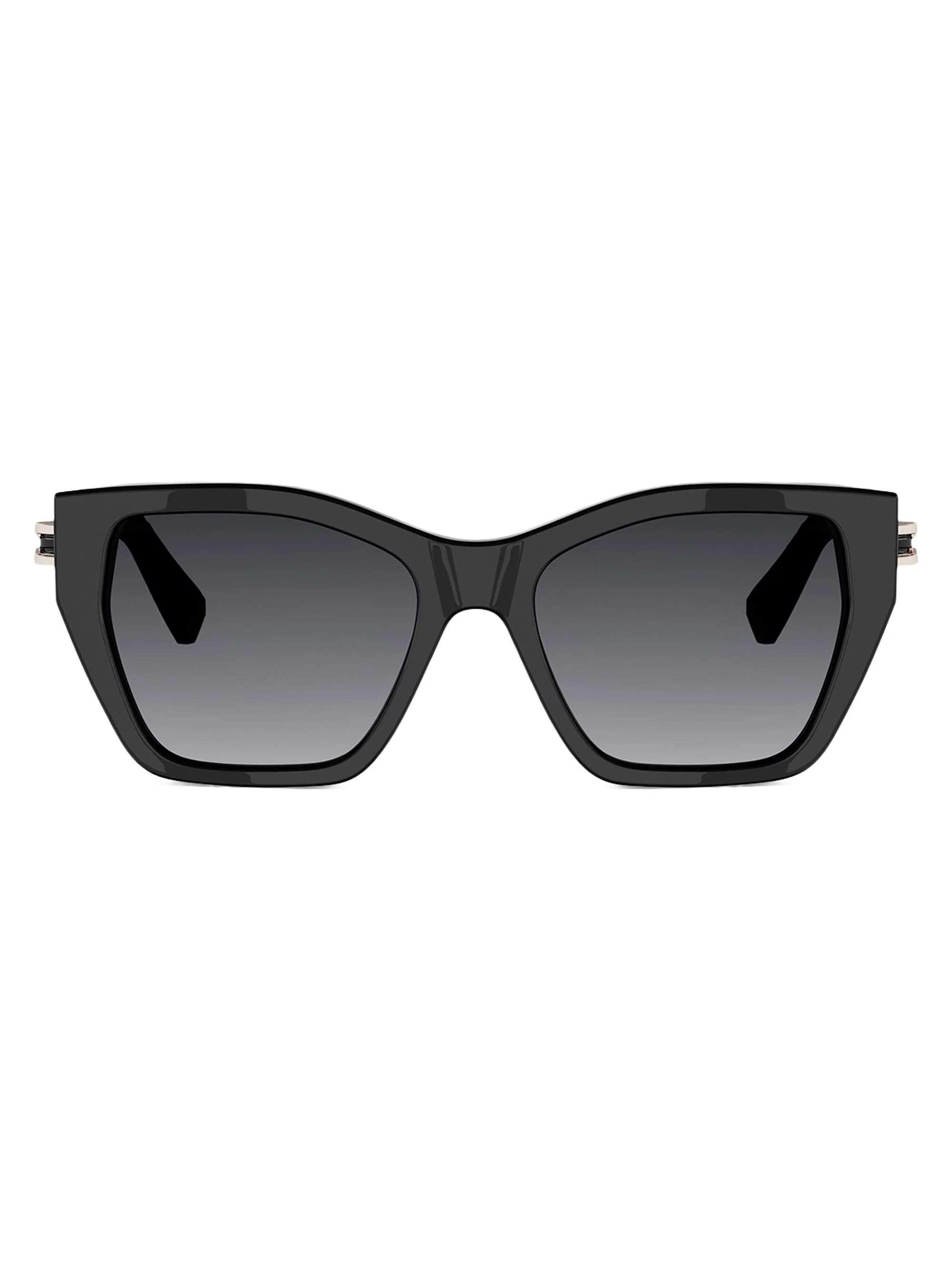 Women's B. Zero1 54MM Cat-Eye Sunglasses - Black Gradient Smoke - 1