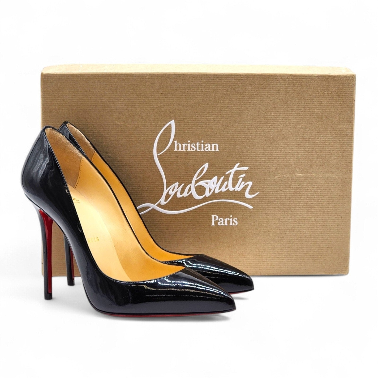 Christian Louboutin Patent Leather Kate 100mm Pumps in Black - 6