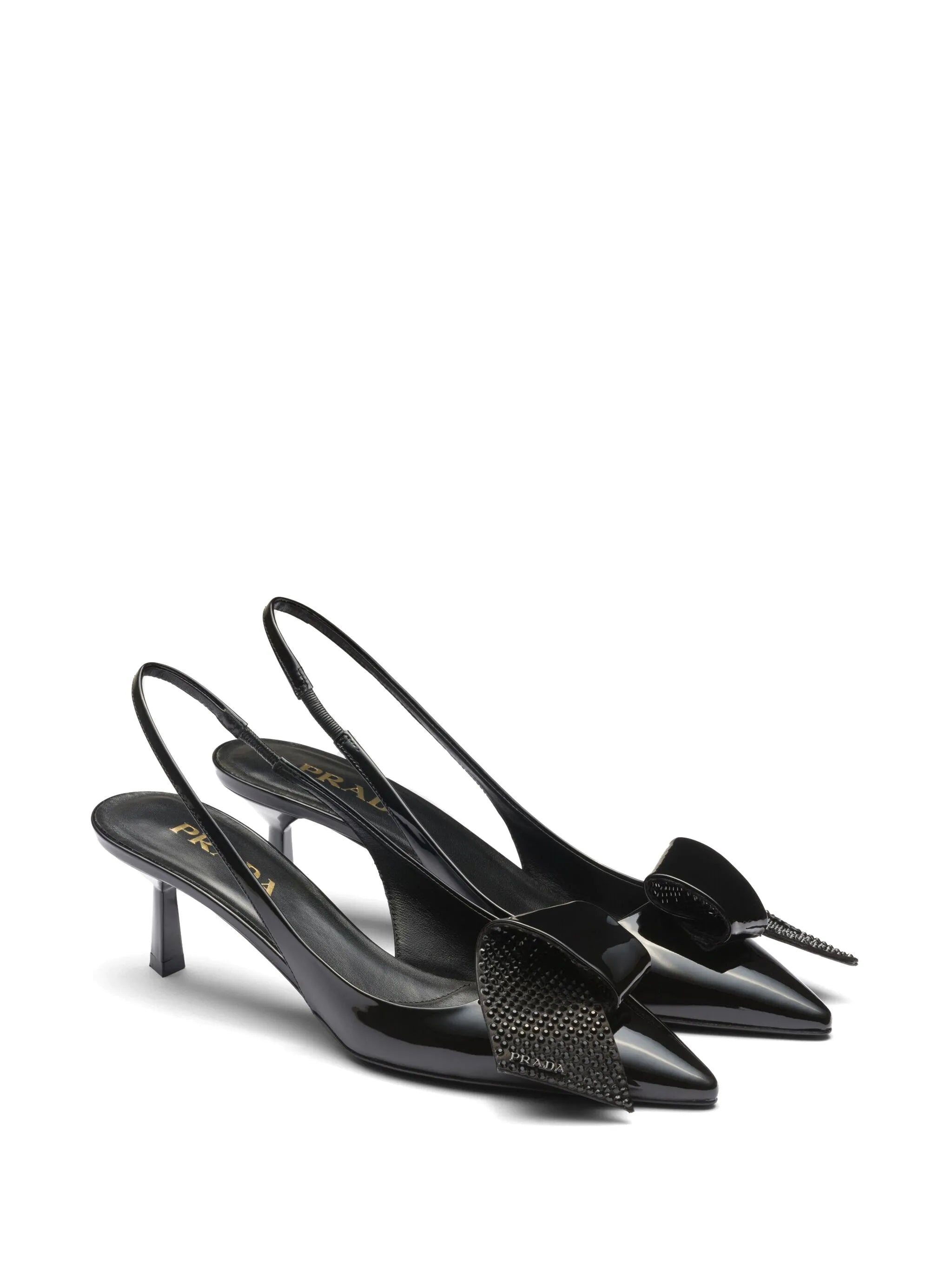 55mm Crystal-embellished Slingback Pumps - 6