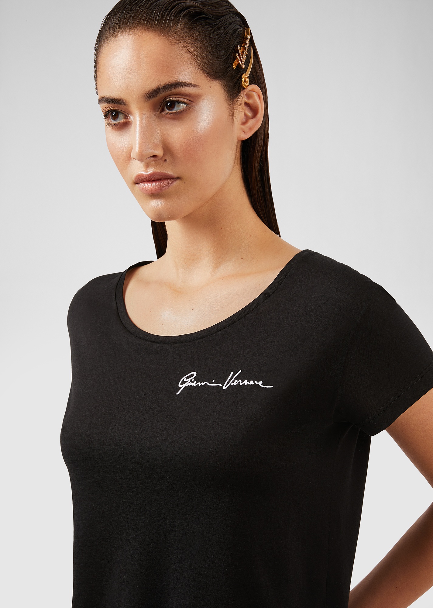 Embroidered GV Signature T-Shirt - 5