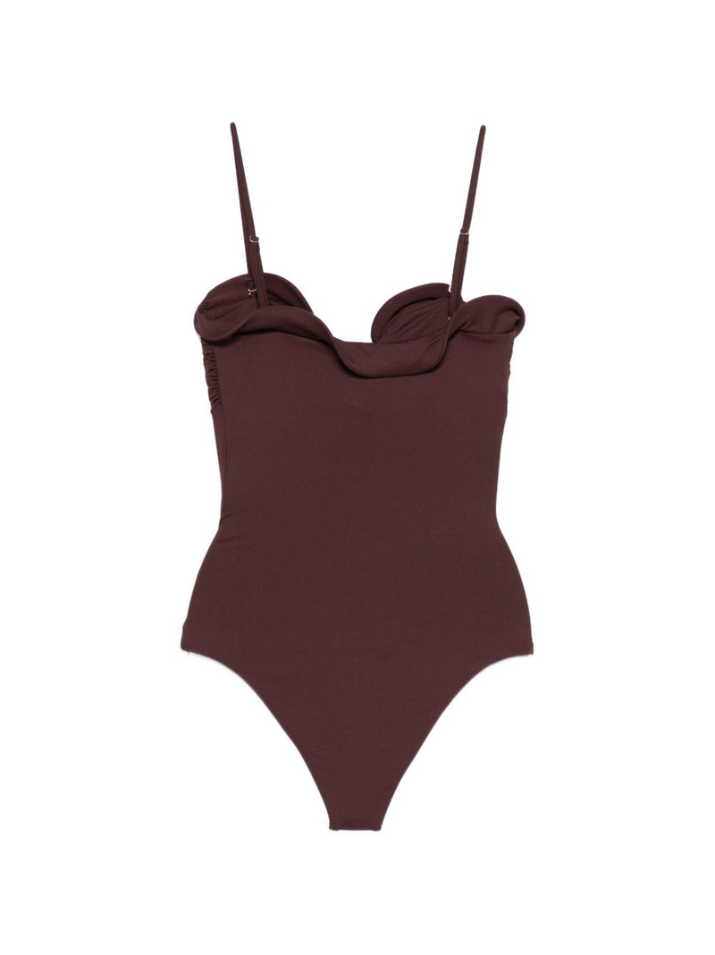 MAGDA BUTRYM flower-detail swimsuit outlook