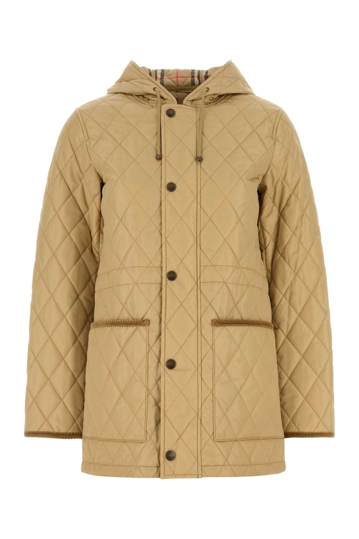 Burberry Women Beige Nylon Jacket - 1