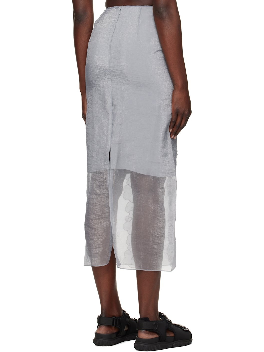 Gray Olympia Midi Skirt - 3