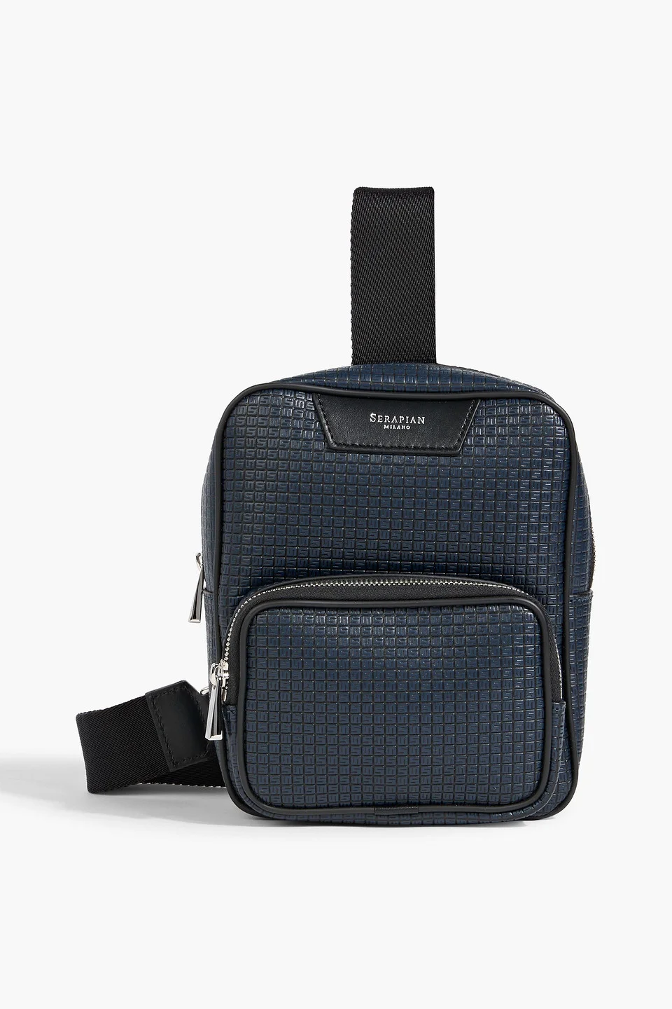 Embossed coated-canvas backpack - 1