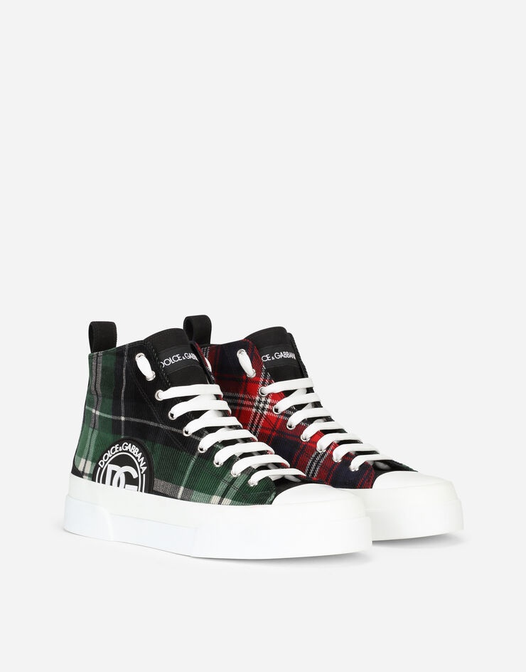 Two-tone tartan Portofino Light mid-top sneakers - 2