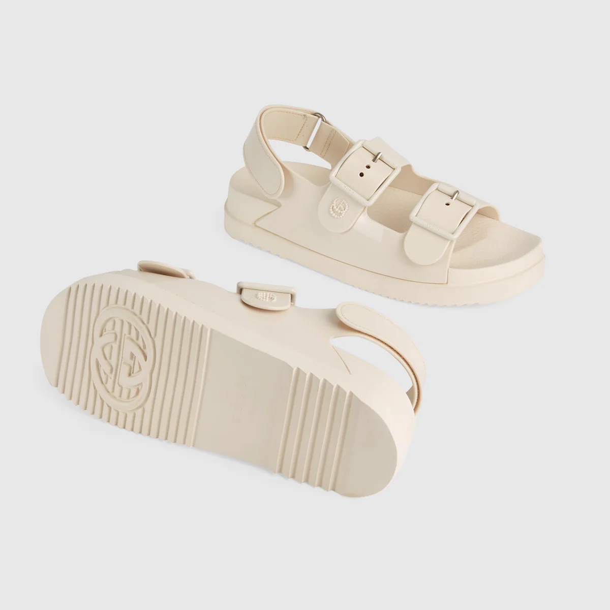 Women's sandal with mini Double G - 5