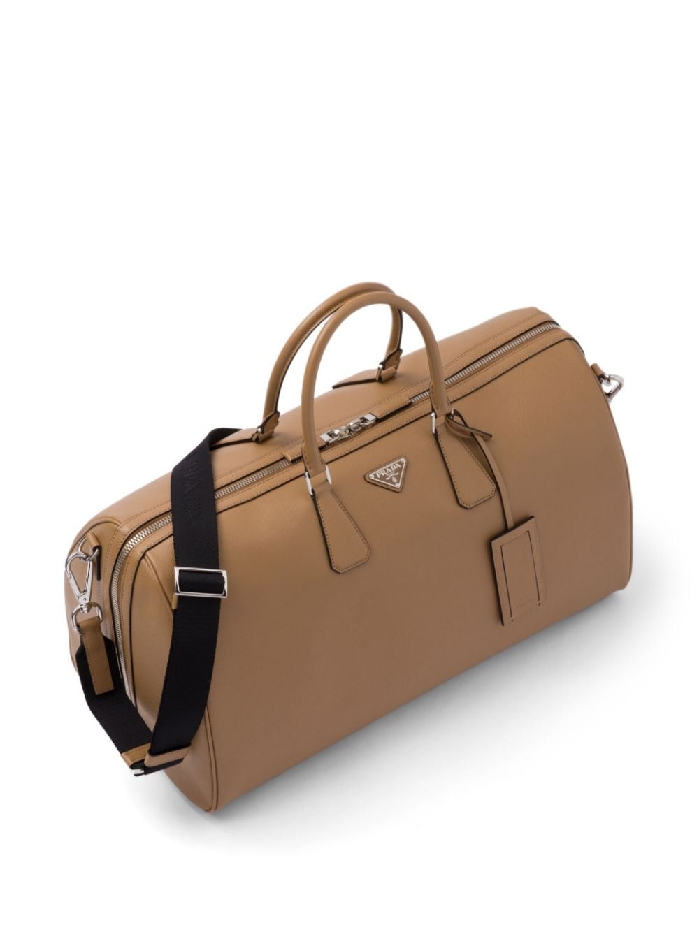 triangle-logo leather bag - 6