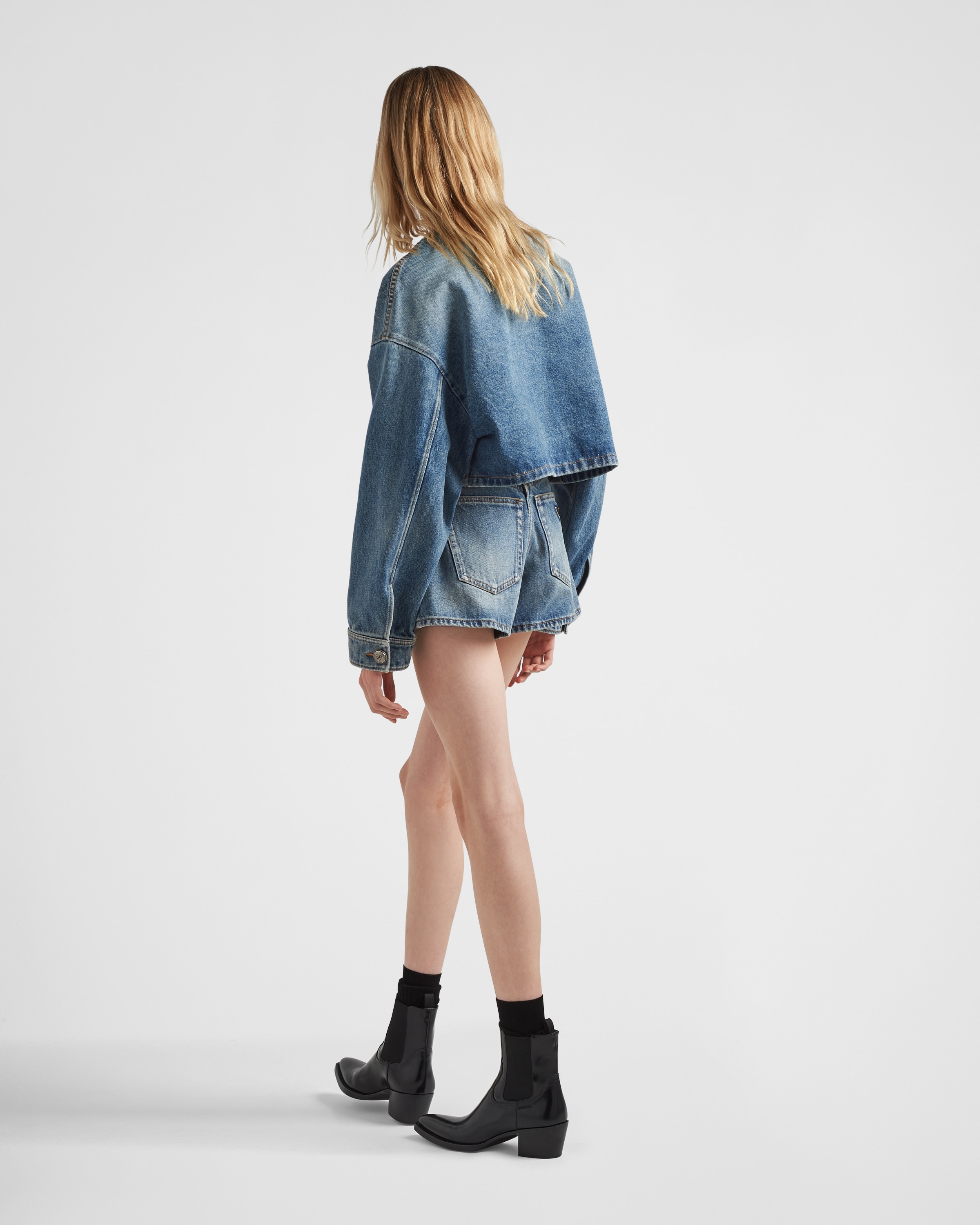 Denim blouson jacket - 5