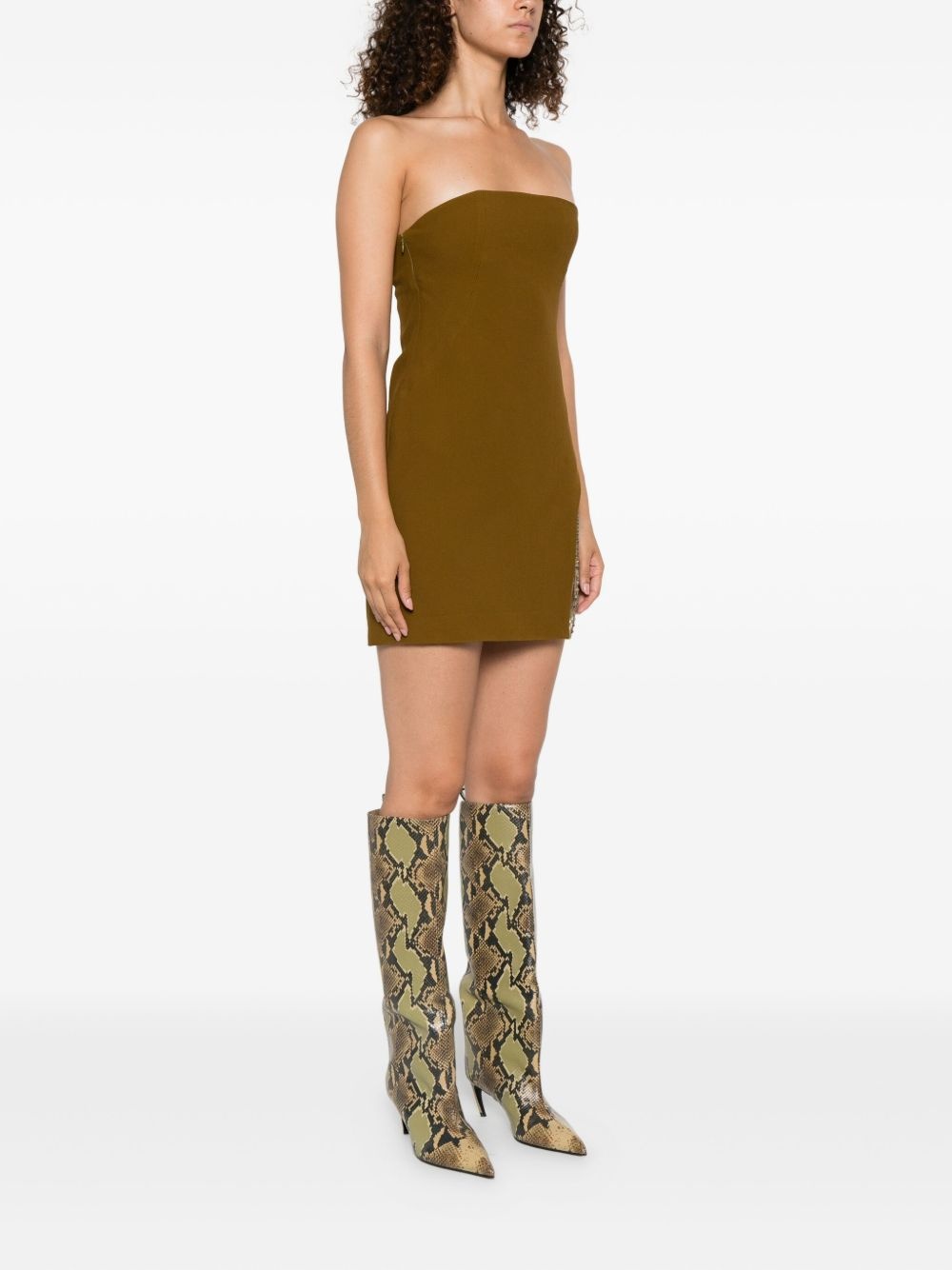 mesh-panelled minidress - 3