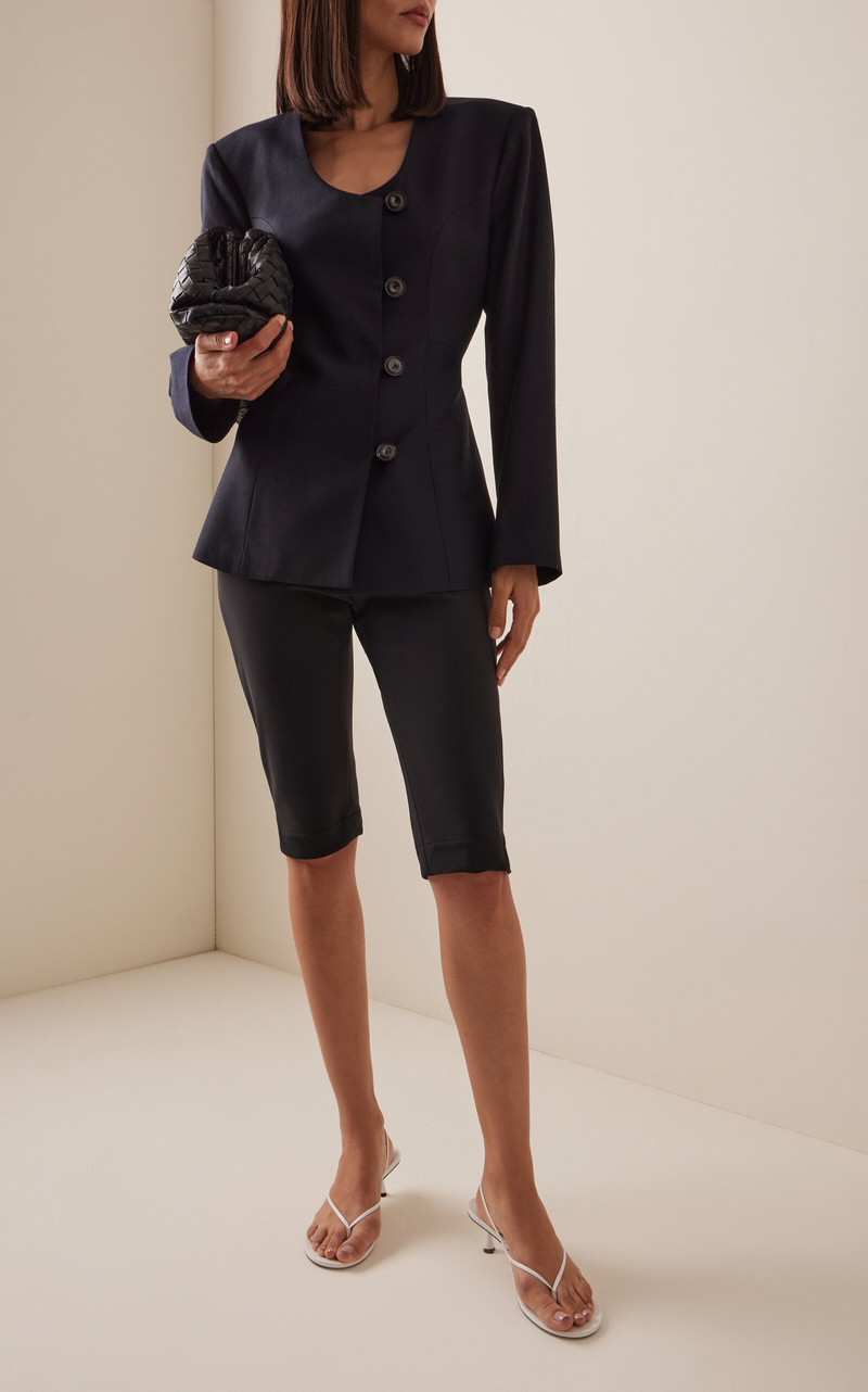 RÓHE Cropped Scuba Pants black outlook