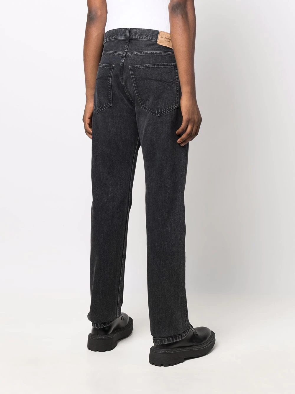 low-rise straight-leg jeans - 4