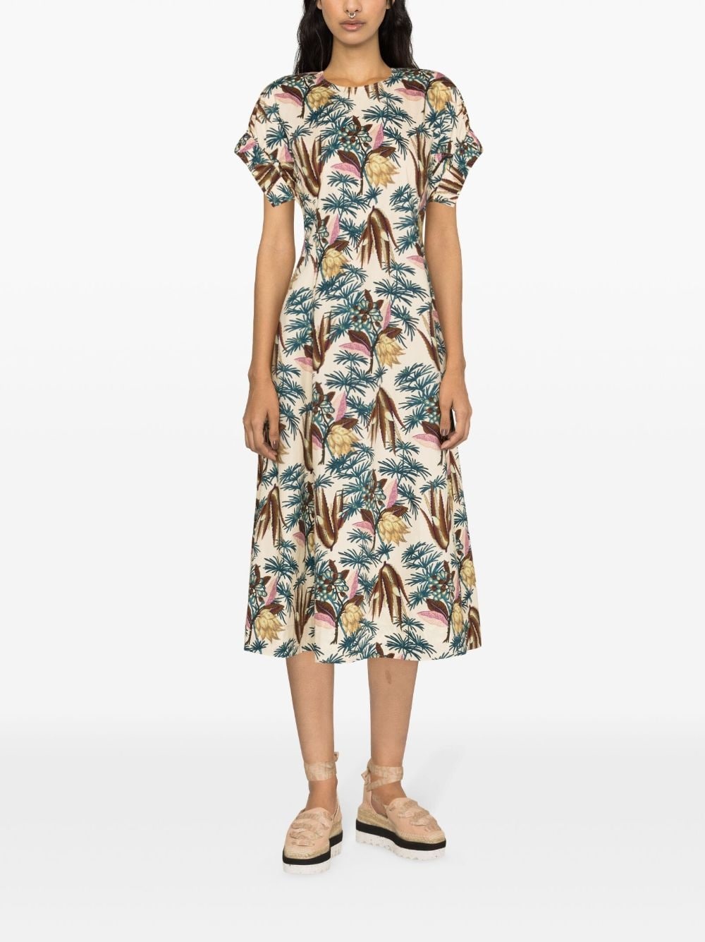 Devon floral-pattern dress - 2