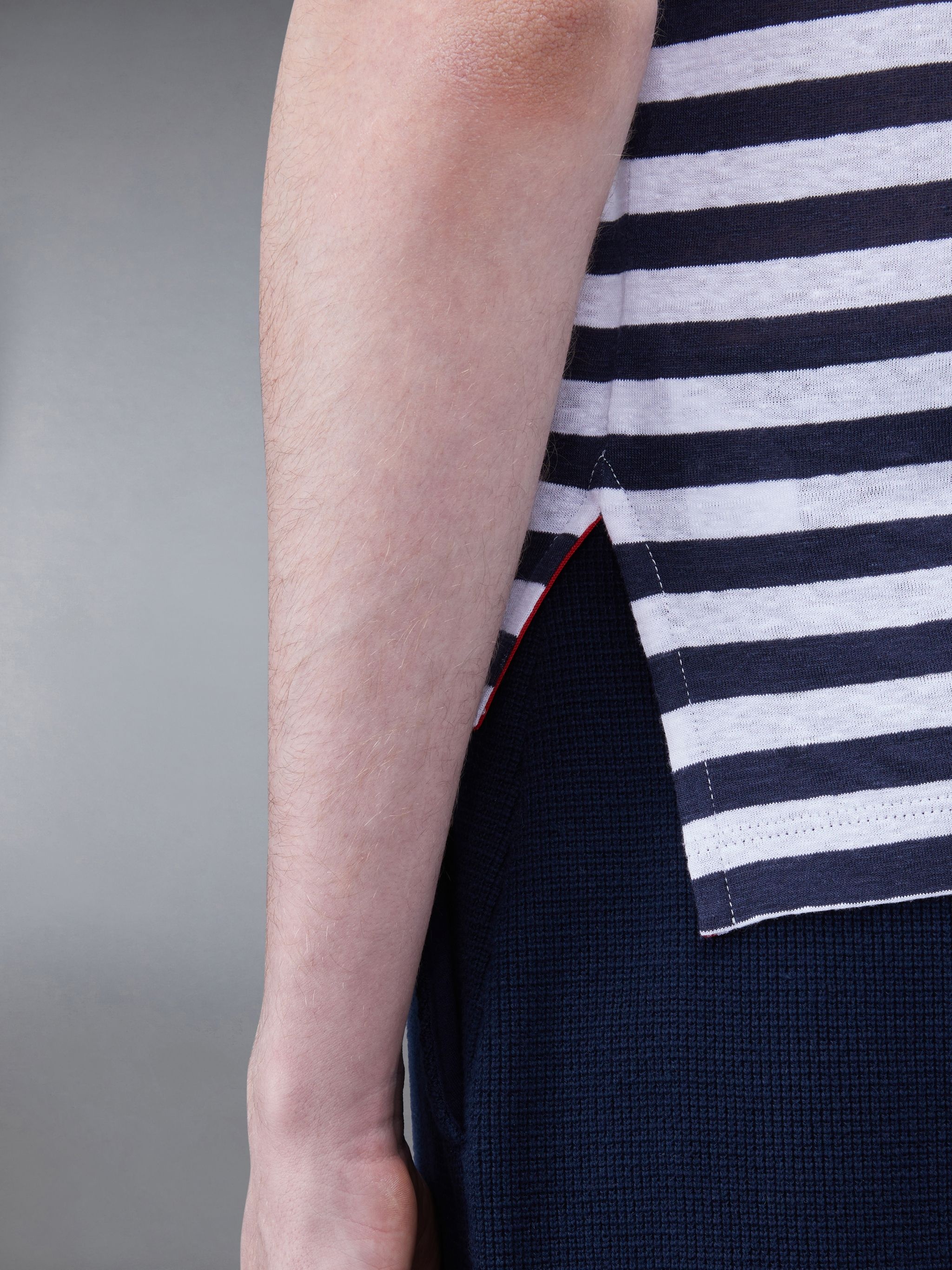 horizontal-stripe short-sleeve T-shirt - 5