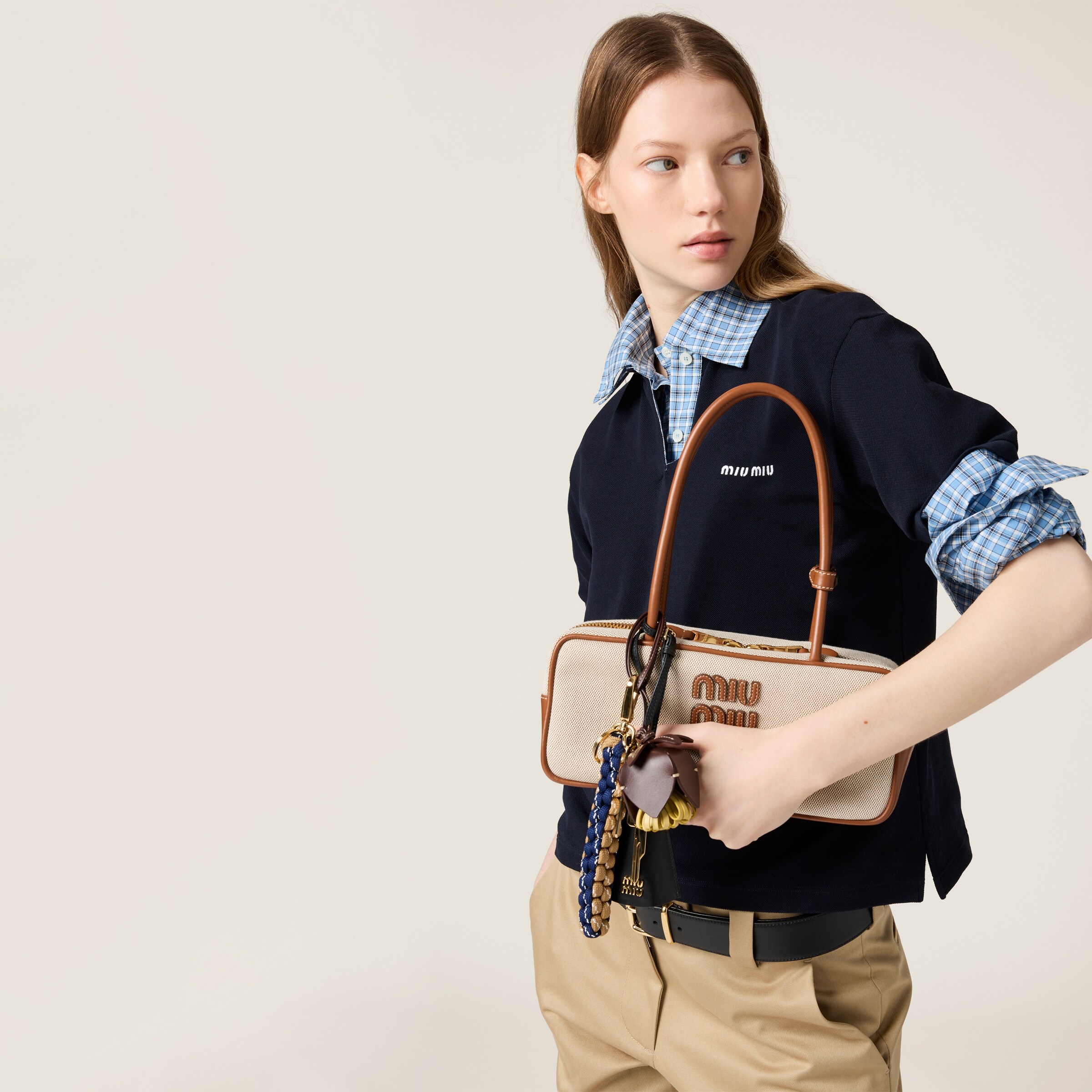Beau canvas and leather bag - 5