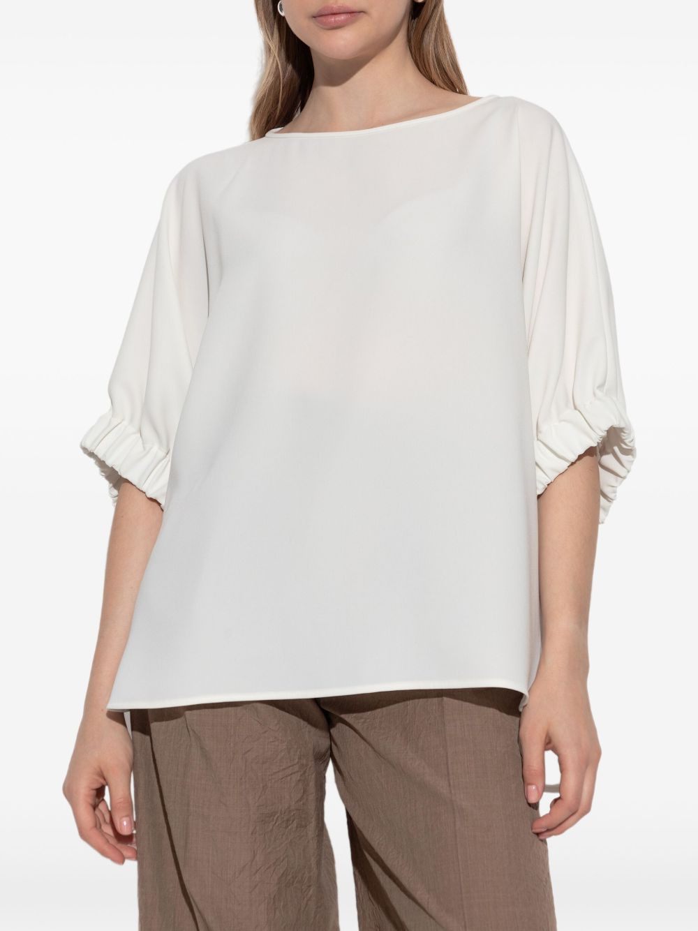puff-sleeve T-shirt - 3