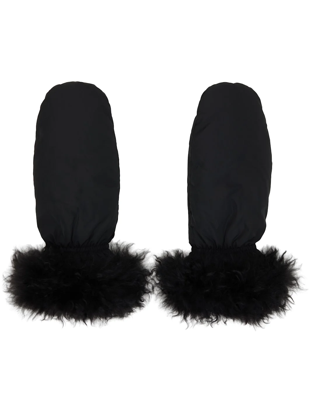 Black Trim Mittens - 1