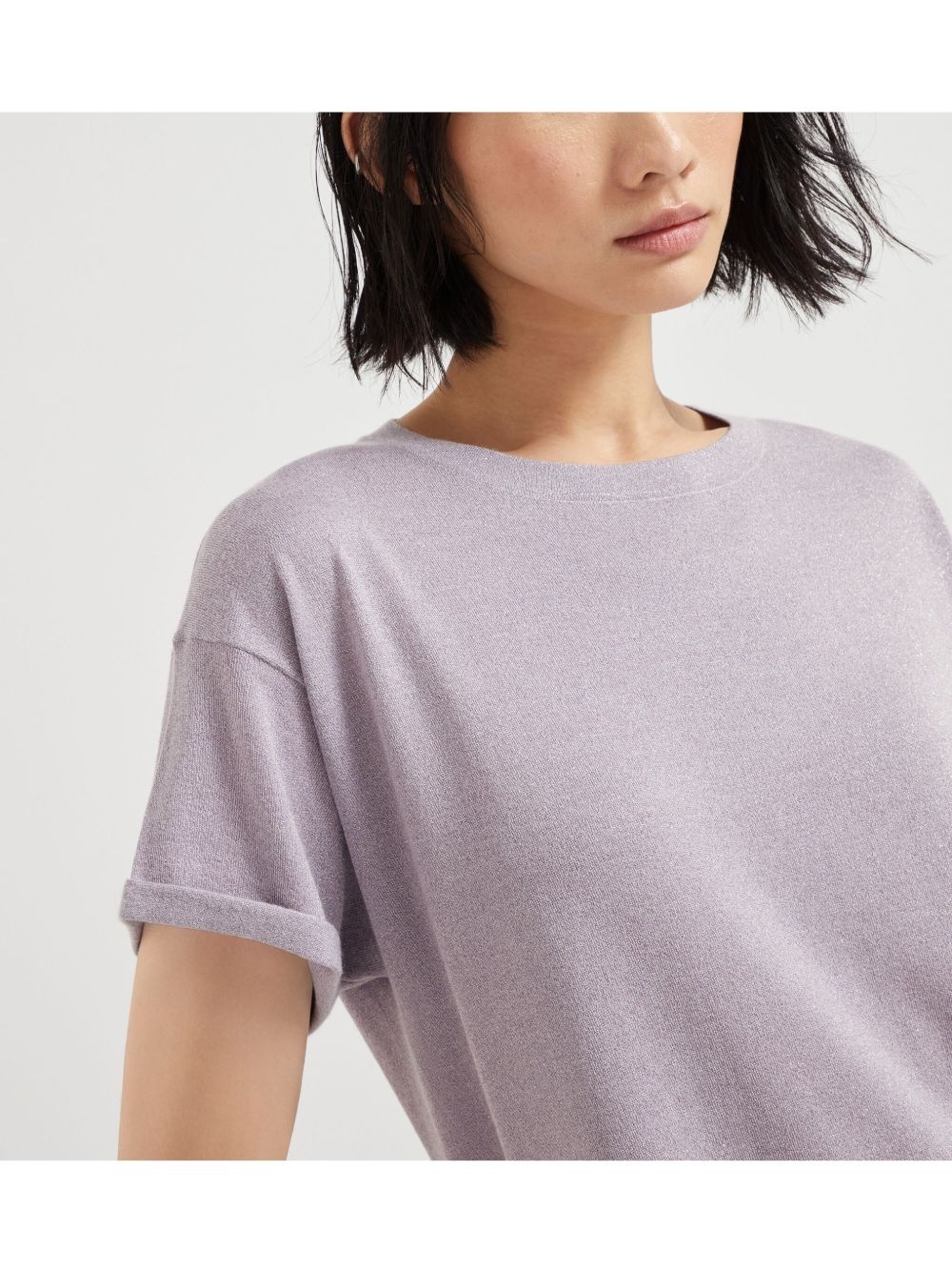 crew-neck knitted top - 5