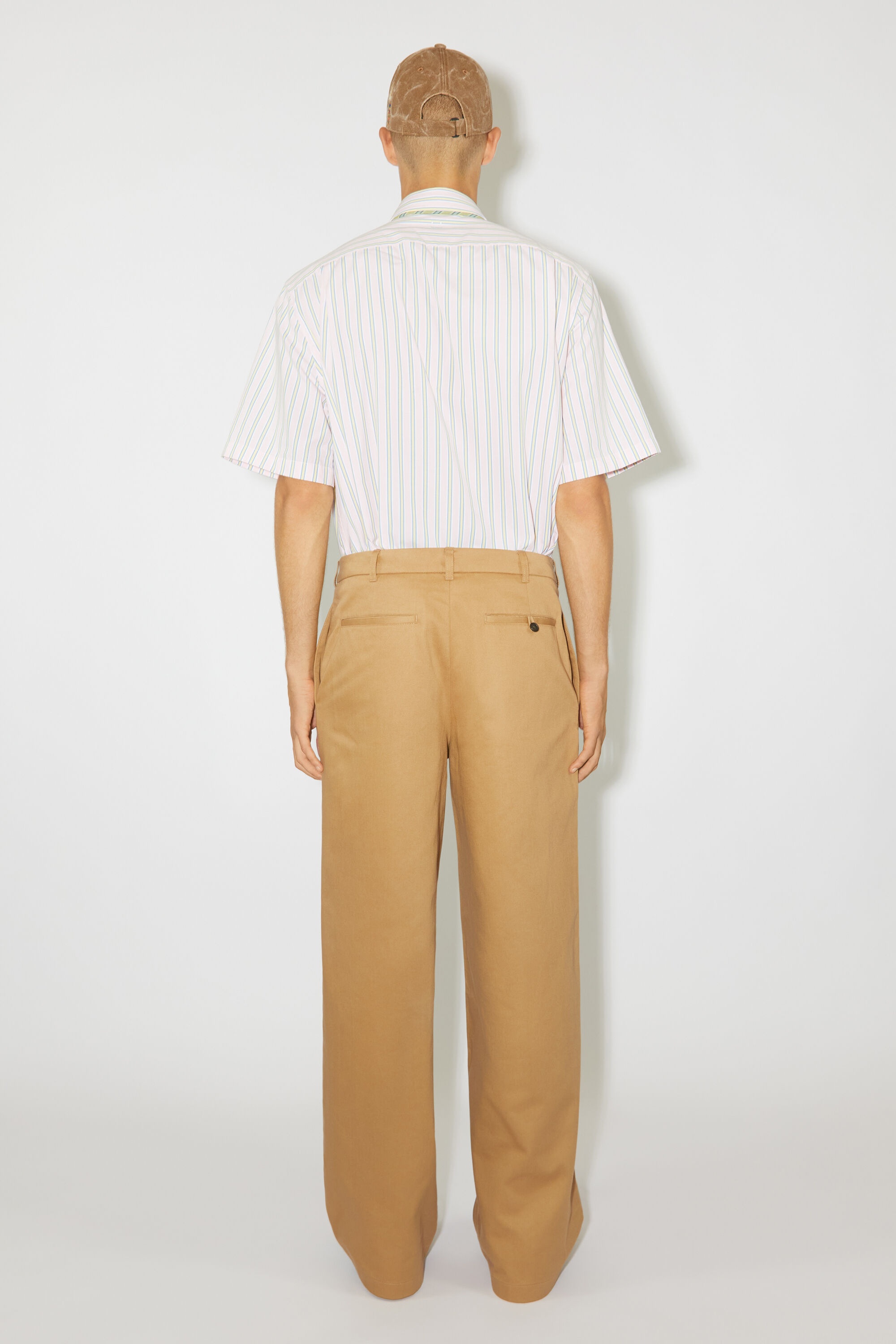 Twill chino trousers - Camel brown - 3