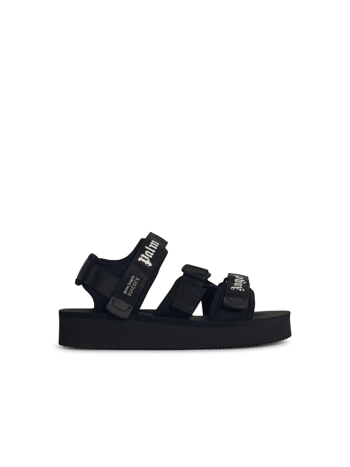 Palm Angels 'Kisee' Black Synthetic Fibre Sandals Men - 1